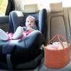 COMSE Baby Diaper Caddy Organizer, Car Caddy, Diaper Change Organizer, Gift Baskets Empty, Portable Tote Bag with Divider, Baby Shower Gifts Newborn Essentials Registry Must Have, Autumn Glaze view 4