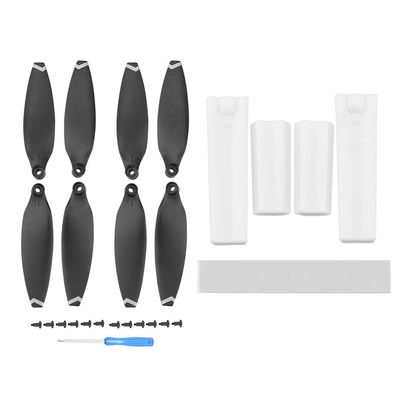 ABZEKH Drone Accessories Drone Landing Gear for FIMI X8 Mini Increase for 2CM Height Extender Long Leg Foot Protector Stand for Gimbal Guard for FIMI Accessory (Color : White Propeller Set)