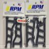 RPM 80762 Front 80842 Rear Black A-Arms Includes CHICAGOLAND RC Sticker Arrma 3s BLX Typhon Buggy Replaces AR330543 AR330540 view 1