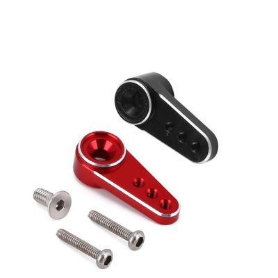 Btspepejoy 15T Servo Horn Arms Metal Aluminum Arm RC Servo Horns Toy Car Accessories for Emax ES08MA 1/24 RC Servo Steering Servo Mount Arm for Axial SCX24 Upgrade Parts Toy Car Accessories (2 Pack)