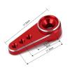 Btspepejoy 15T Servo Horn Arms Metal Aluminum Arm RC Servo Horns Toy Car Accessories for Emax ES08MA 1/24 RC Servo Steering Servo Mount Arm for Axial SCX24 Upgrade Parts Toy Car Accessories (2 Pack) view 3