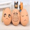 24 Pieces Realistic Bouncing Easter Eggs with Emoticon Faces | Bouncy Rubber Toy Food Pretend Eggs Playset | Fake Eggs Funny Prank Toys Party Favors Goodie Bag Fillers Or School Rewards view 4