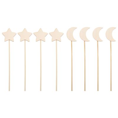 Kisangel 32 Pcs Wooden Magical Wands for Kids DIY Craft Kit Unfinished Fairy Wand Sticks for Girls Creative Art Projects and Party Supplies