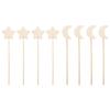 Kisangel 32 Pcs Wooden Magical Wands for Kids DIY Craft Kit Unfinished Fairy Wand Sticks for Girls Creative Art Projects and Party Supplies view 1
