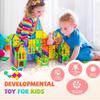 cossy 120Pcs Magnetic Tiles Magnetic 3D Building Blocks Set Educational Construction Toys for 3 4 5 6 7 8 Year Old Boy and Girl with Stronger Magnets, Educational Toys, Recreational, Conventional view 2