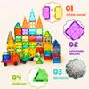 cossy 120Pcs Magnetic Tiles Magnetic 3D Building Blocks Set Educational Construction Toys for 3 4 5 6 7 8 Year Old Boy and Girl with Stronger Magnets, Educational Toys, Recreational, Conventional view 4