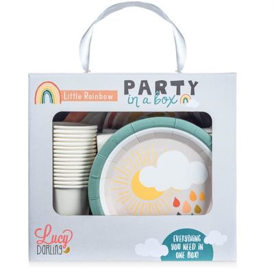 Lucy Darling Little Rainbow Birthday Party Supplies in a Box