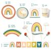 Lucy Darling Little Rainbow Birthday Party Supplies in a Box view 3