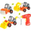PowerTRC 3-in-1 Take Apart Educational Toy Construction Truck with Power Tool | Change to Bulldozer, Excavator, Roller Learning Playset for Kids view 1