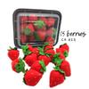 MiniWorldFood Strawberry Felt Play Food, Plush Berries, Decor for Valentine Day, Realistic Toys, Fake Food for Kids Kitchen (15 Strawberries) view 3