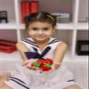 MiniWorldFood Strawberry Felt Play Food, Plush Berries, Decor for Valentine Day, Realistic Toys, Fake Food for Kids Kitchen (4 Strawberries) view 4