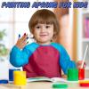 Yahenda 36 Pcs Kids Art Smocks Toddlers Painting Apron Waterproof Artist Smock for Children with Long Sleeve 3 Pockets for 2-8 Years (Rose Red,Yellow,and Dark Blue) view 4