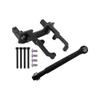 Metal Servo Stand Mount, Axle Servo Brackets Remote Control Accessories for 1/10 RC Crawler Car AXial SCX10 II 90046 90047 Parts (Black)(Black) view 1