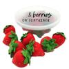 MiniWorldFood Strawberry Felt Play Food, Plush Berries, Decor for Valentine Day, Realistic Toys, Fake Food for Kids Kitchen (8 Strawberries) view 3