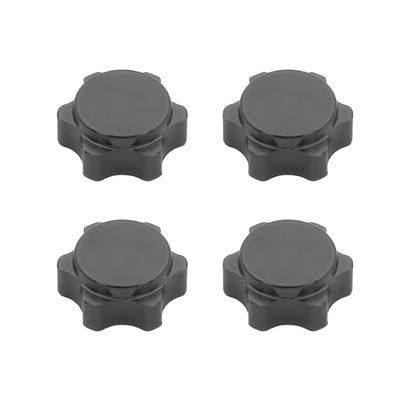 17mm Aluminum Wheel Hub Hex Nut Fine Anti-Dust Cover, for 1/8 RC for Hobby Car BuggyTruck Hop-Up Parts HSP Axial HPI Himoto ( Color : Dark Grey )