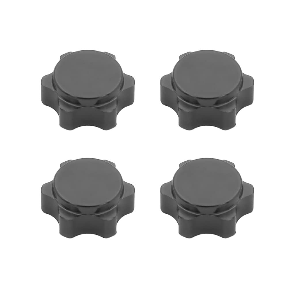 17mm Aluminum Wheel Hub Hex Nut Fine Anti-Dust Cover, for 1/8 RC for Hobby Car BuggyTruck Hop-Up Parts HSP Axial HPI Himoto ( Color : Dark Grey )