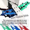 RCMYou Upgrades Part for 1/10 Rustler 4x4 VXL/Rustler 4x4,Alloy Suspension Arm,Shock Tower,Caster Block,Steering Blocks,Rear Stub Axle Carriers,Steering Bellcranks, (More Durable Arm),Blue view 3