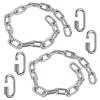 2 Stainless Steel Chains (28") Swing Chains, Heavy Duty Swing Hardware,4 Quick Connection Buckles, Indoor and Outdoor Playground Swings, hammocks, sandbags view 1