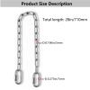 2 Stainless Steel Chains (28") Swing Chains, Heavy Duty Swing Hardware,4 Quick Connection Buckles, Indoor and Outdoor Playground Swings, hammocks, sandbags view 2