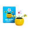 Two's Company Bee Happy Solar Powered Dancing Daisy and Bees Figurine, 4.5-inch Height, Plastic view 3