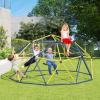 Costzon Kids Climbing Dome with Swing, 10FT Kids Jungle Gym Monkey Bar Climbing Toys for Outdoor, Holds up to 800 lbs, Indoor Geometric Dome Climber Playground Set for Boys Girls 3-8 Backyard Gifts view 2