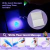 DazSpirit 32 Pack Invisible Ink Pens with UV Light, Detective Valentine Cards & Gift Bags, Non Candy Valentines Day Classroom Exchange Gifts, Spy Party Favors for Kids, Treasure Box Prizes view 4