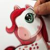 24 Sheets Unicorn Stickers Make a Face Stickers for Kids DIY Unicorn Sticker Sheet for Girls Children Unicorn Birthday Party Favors Exchange Gifts view 4