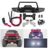 1/18th RC Car Bumper Aluminum Front Bumper Bar Mount for TRX4M RC Crawler Car Upgrades view 2