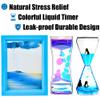 FKYTION Liquid Motion Bubbler & Diamond Shaped Penguin Liquid Timer and Moving Sand Art Picture Pack of 3 Activity Calm Relaxing Desk Toys Voted Best Gift! view 2