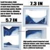 FKYTION Liquid Motion Bubbler & Diamond Shaped Penguin Liquid Timer and Moving Sand Art Picture Pack of 3 Activity Calm Relaxing Desk Toys Voted Best Gift! view 3