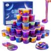 48 Pack Galaxy Slime kit for Kids, Mini Making Slime Bulk Party Favor, Slime Putty Toy for Girls and Boys for Sensory and Tactile Stimulation, Prize, Goodie Stuffers for Kids,Soft Non-Sticky view 1