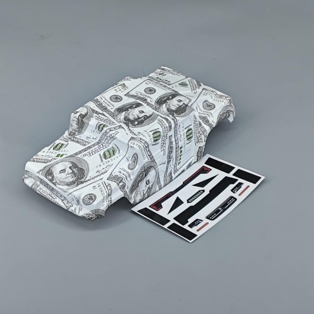 SANTAIZI 1/18 Scale Beetle RC Body Shell Replacement for MT and Short Course Car Width 95mm with Decal Sheet