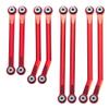 1 Set Aluminum Linkage Link Rod Ends Elevate Upgrade for TRX4-M 1/18th RC Crawler Car Parts (Red) view 1