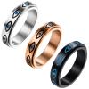 Aroncent 3Pcs Fidget Rings Anxiety Rings for Women Spinner Rings for Anxiety for Women 5MM Stainless Steel Eyes Rings Band Rings Stress Relieving Reduce Anxiety view 1