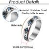 Aroncent 3Pcs Fidget Rings Anxiety Rings for Women Spinner Rings for Anxiety for Women 5MM Stainless Steel Eyes Rings Band Rings Stress Relieving Reduce Anxiety view 2