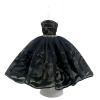 Fashion Tutu Ballet Dress for 11.5" Doll Clothes Outfits 1/6 Dolls Accessories Rhinestone 3-Layer Skirt Ball Party Gown (Black) view 1