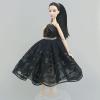Fashion Tutu Ballet Dress for 11.5" Doll Clothes Outfits 1/6 Dolls Accessories Rhinestone 3-Layer Skirt Ball Party Gown (Black) view 3