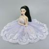 Fashion Tutu Ballet Dress for 11.5" Doll Clothes Outfits 1/6 Dolls Accessories Rhinestone 3-Layer Skirt Ball Party Gown (Light Purple) view 3