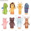 Wall Art Poster Print of Hands Puppets. Toys from Socks for Kids Funny Children Games Characters Isolated view 2