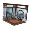 AMLESO Backdrop Scene Model Collection Background Board Scene for Action Figures Storage, Chinese Room view 1