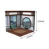 AMLESO Backdrop Scene Model Collection Background Board Scene for Action Figures Storage, Chinese Room view 2