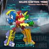 STOULKD 5-in-1 Robot Dinosaur Toys Set: Large Transforming Robot Take Apart Kit with 5 Dinosaur Action Figures - Triceratops Deformation Toys for Kids Ages 4 5 6 7 8 9 view 4