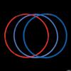 Fun Express Patriotic Glow Necklaces - 22' | Plastic - Multicolor | pack of 50 view 1