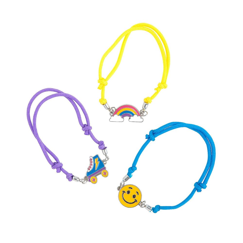 Fun Icon Friendship Bracelets - 12 Pieces