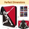 Baseball Card Binder 440 Pockets, 55 Sleeves Small Baseball Binder 3 Ring Zipper Trading Cards Holder 4 Pocket, Mini Sport Collection Book Storage Organizer, Album Folder Case Photocard Protector Gift view 2