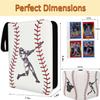 Baseball Card Binder 440 Pockets, 55 Sleeves Small Baseball Binder 3 Ring Zipper Trading Cards Holder 4 Pocket, Mini Sport Collection Book Storage Organizer, Album Folder Case Photocard Protector Gift view 2