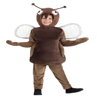 Fun Costumes Toddler Mosquito Costume, Flying Insect Outfit for Halloween - 2T - Brown