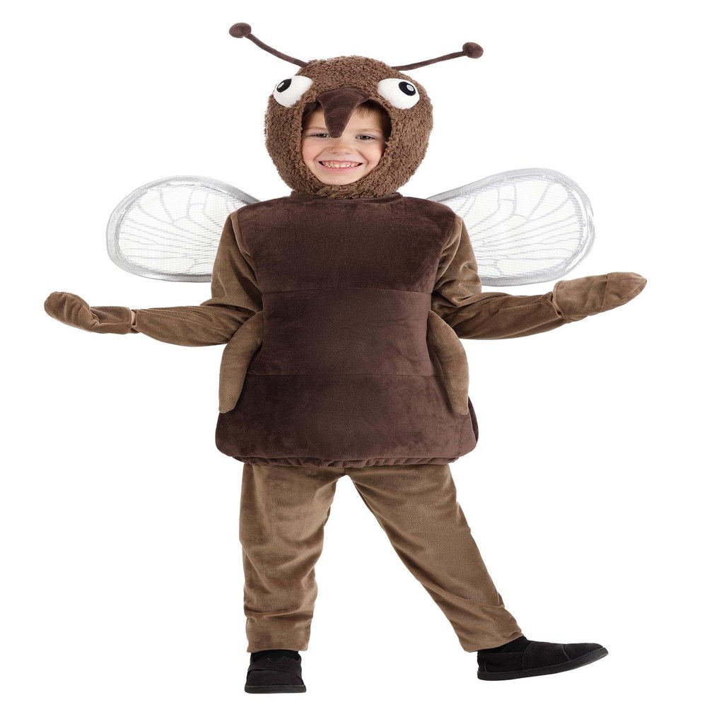 Fun Costumes Toddler Mosquito Costume, Flying Insect Outfit for Halloween - 2T - Brown
