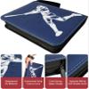 Baseball Card Binder 440 Pockets, 55 Sleeves Baseball Card Book 3 Ring, Zipper Trading Card Holder 4 Pocket, Small Collector Album Folder Case Protector, Blue Sports Collection Storage Organizer Gift view 3