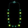 3 Pcs St Patrick's Day Green Lucky Shamrock Light Up Necklaces, St Patrick's Day Party Favors view 2